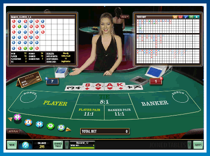 Live Dealer Baccarat Game at Gaming Club Online Casino